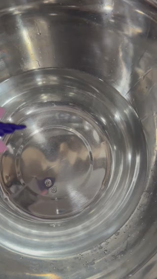 Video of Color Changing Unicorn Bath Tabs Topper that is reusable and changes color from purple to hot pink | Dirty Little Suds